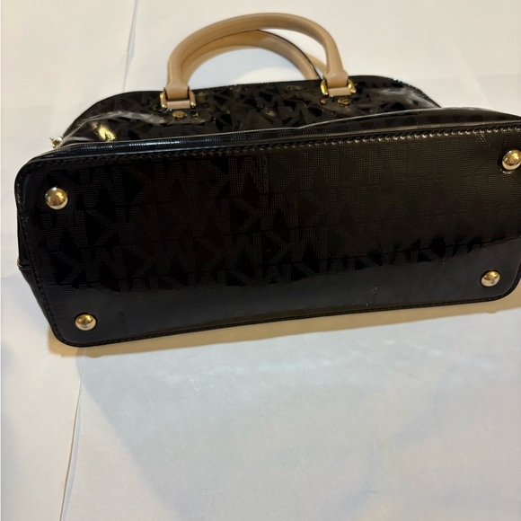 Michael Kors Black and Tan Tote Bag 9"x12" - Picture 3 of 17